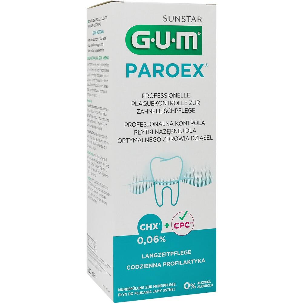 Eine Mundsp&uuml;lung von GUM f&uuml;r Zahnfleischpflege ohne Alkohol.