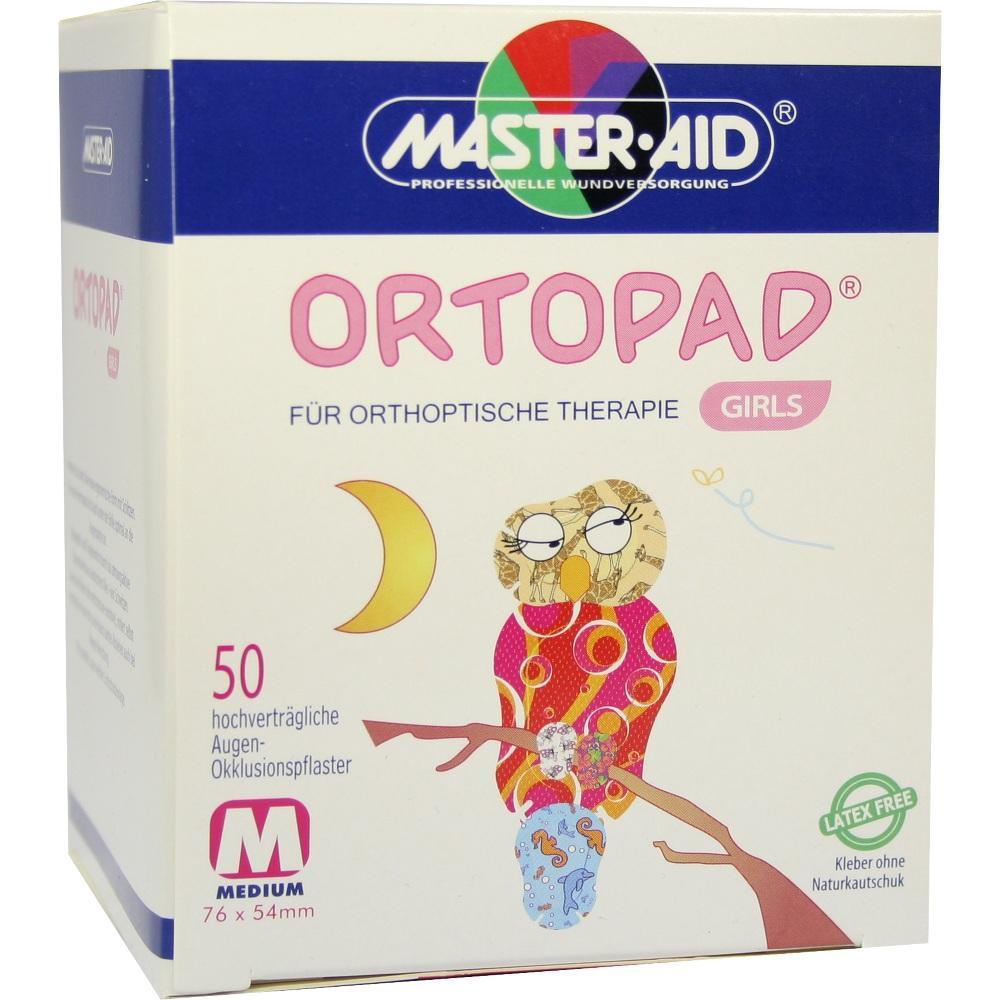 Eine Packung Ortopad Augenpflaster mit einem bunten Eulenmotiv.