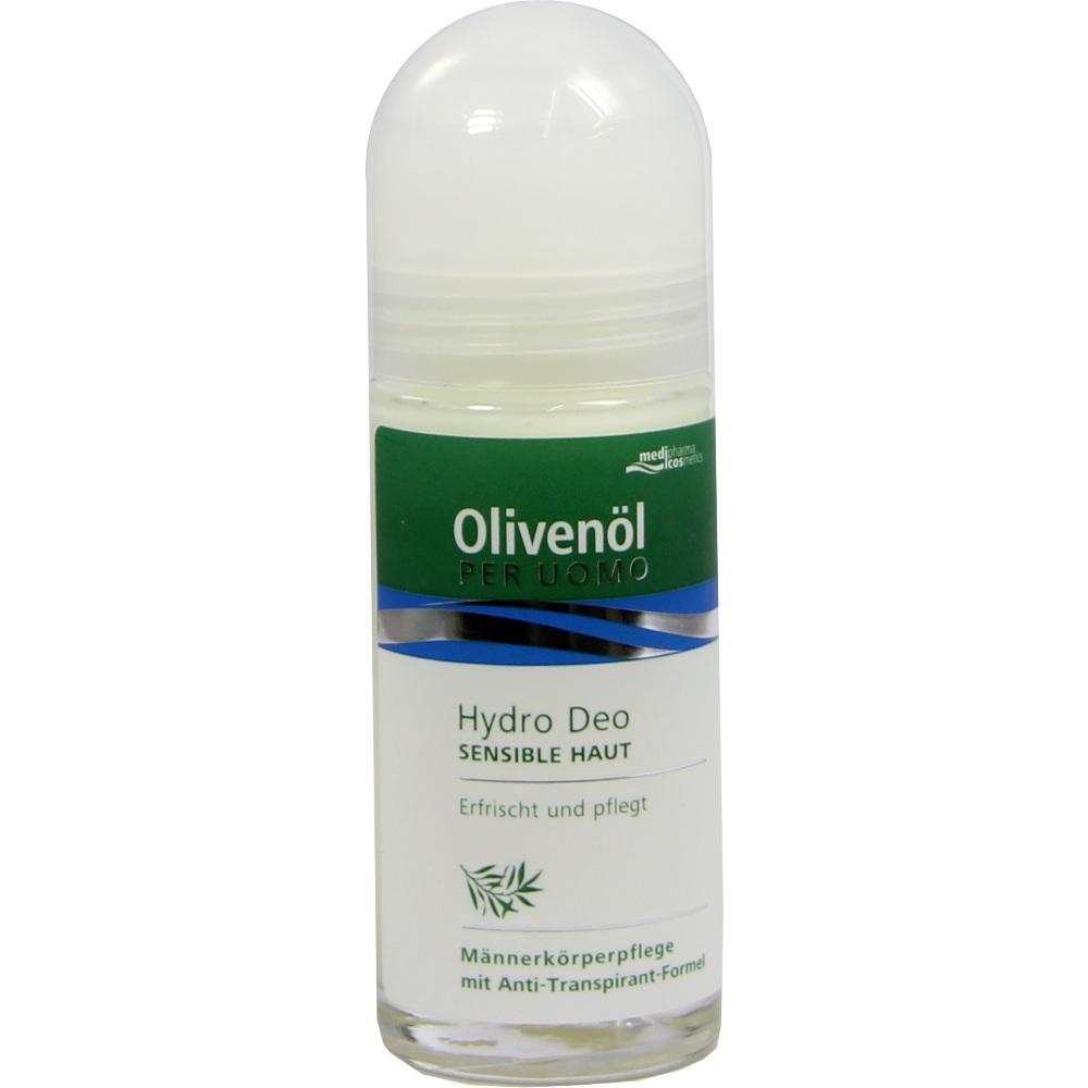Deo-Roller f&uuml;r M&auml;nner mit Oliven&ouml;l, geeignet f&uuml;r sensible Haut.