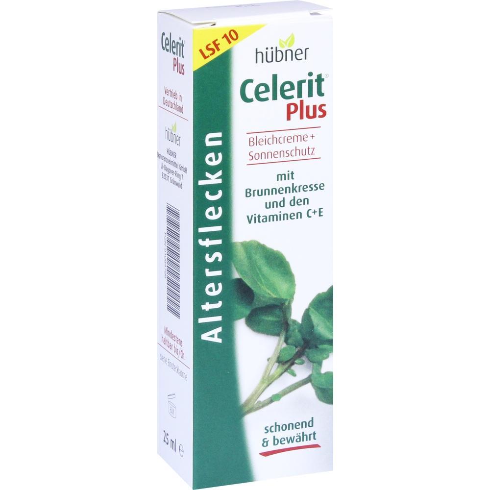 Wei&szlig;e Packung einer Creme gegen Altersflecken mit Sonnenschutz.