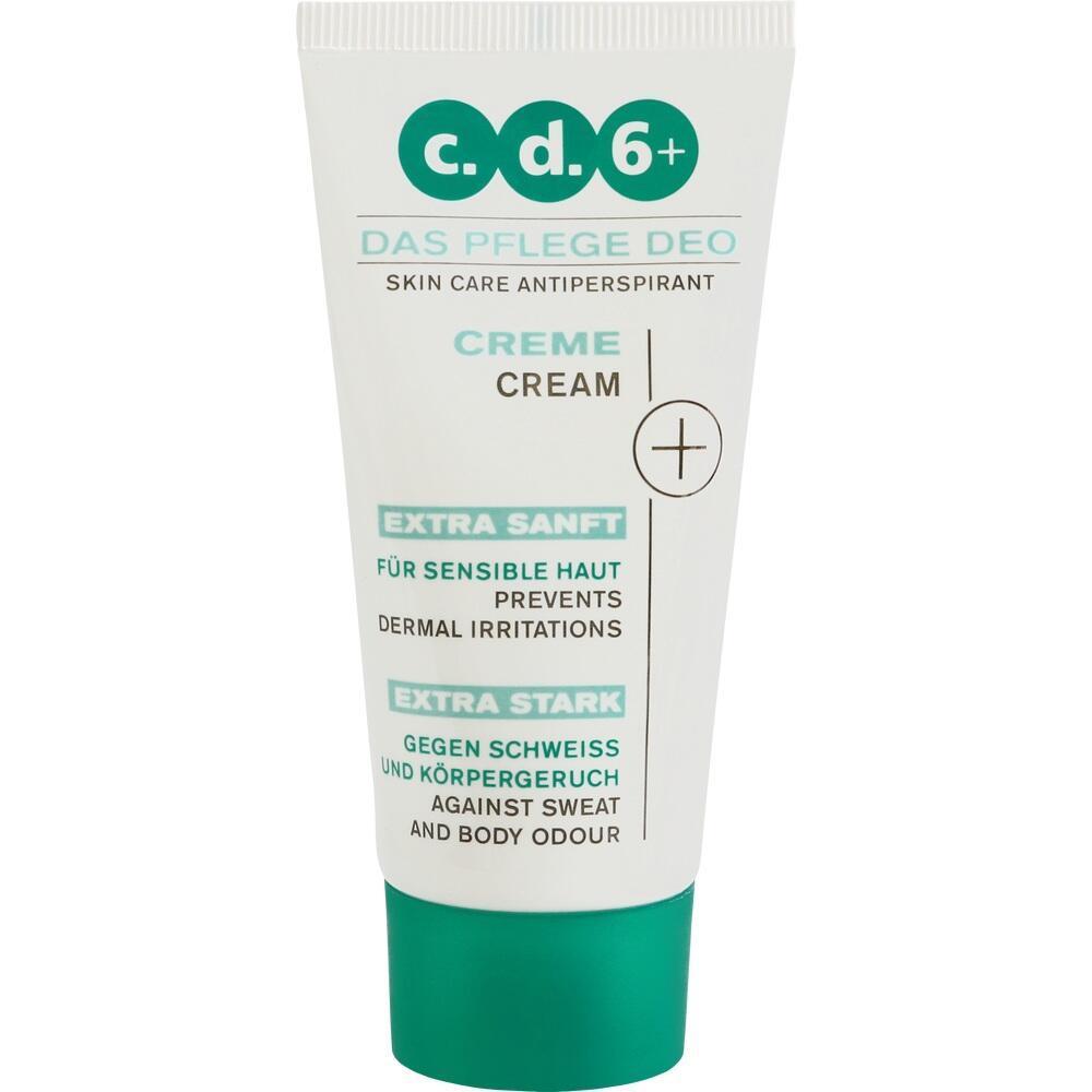 Tube einer Hautpflege-Creme gegen Schwei&szlig; und K&ouml;rpergeruch f&uuml;r sensible Haut.
