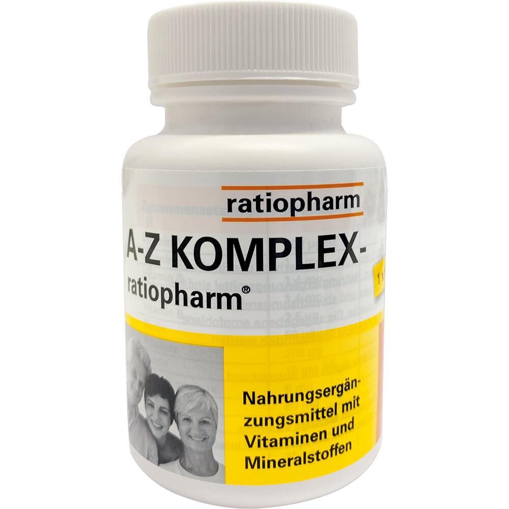 Eine Dose Nahrungserg&auml;nzungsmittel von Ratiopharm mit Vitaminen und Mineralstoffen.