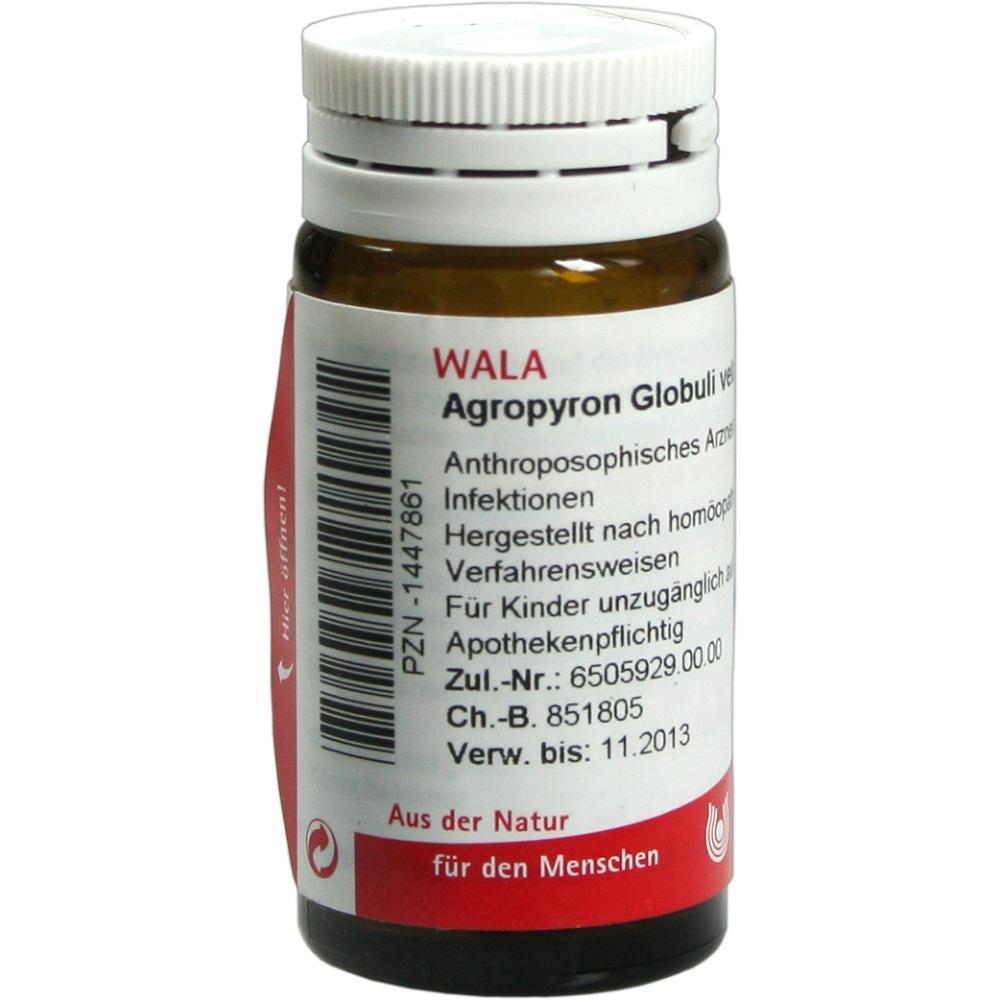 Braunes Fl&auml;schchen mit wei&szlig;em Deckel und rotem Etikett f&uuml;r hom&ouml;opathische Globuli.