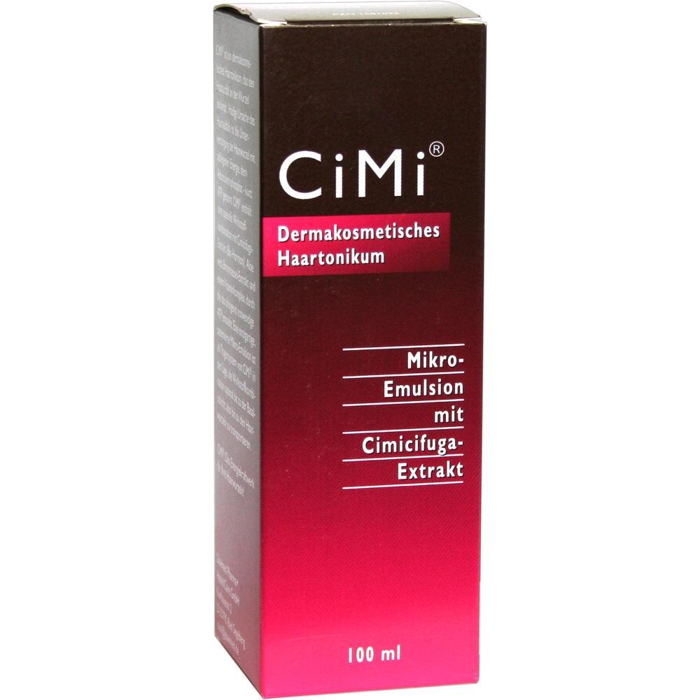 Eine Schachtel eines Haarpflegemittels mit der Aufschrift "CiMi Dermakosmetisches Haartonikum".
