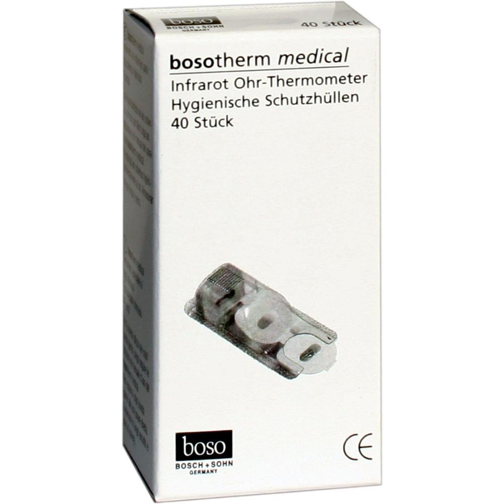 Eine Packung mit 40 Schutzkappen f&uuml;r ein Infrarot-Ohrthermometer.