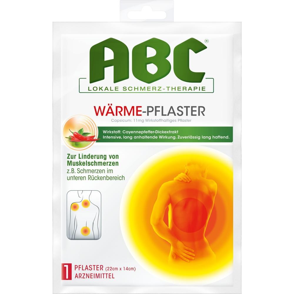 Verpackung eines W&auml;rmepflasters zur Linderung von Muskelschmerzen.