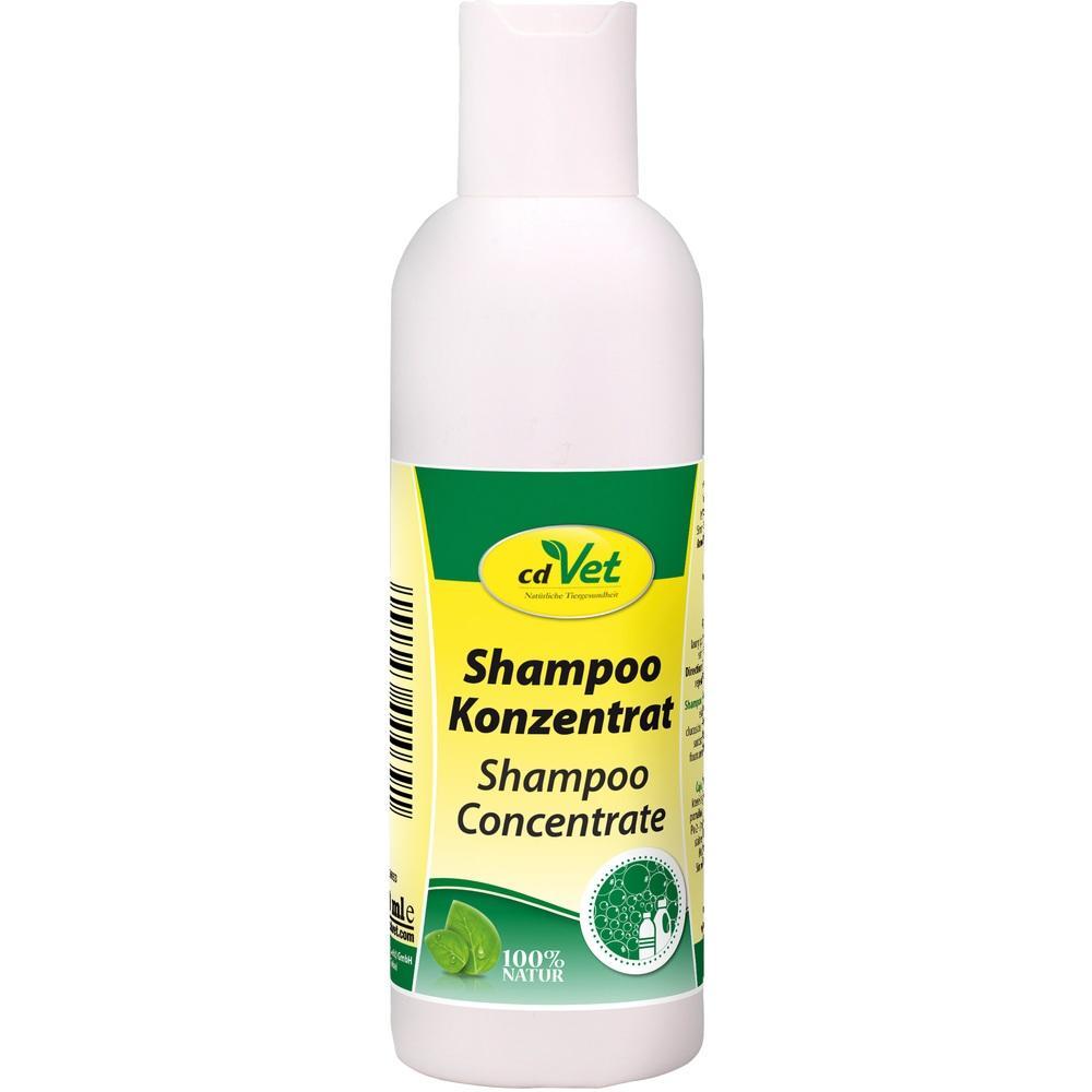 Wei&szlig;e Shampoo-Flasche mit gelbem Etikett und gr&uuml;nem Logo.
