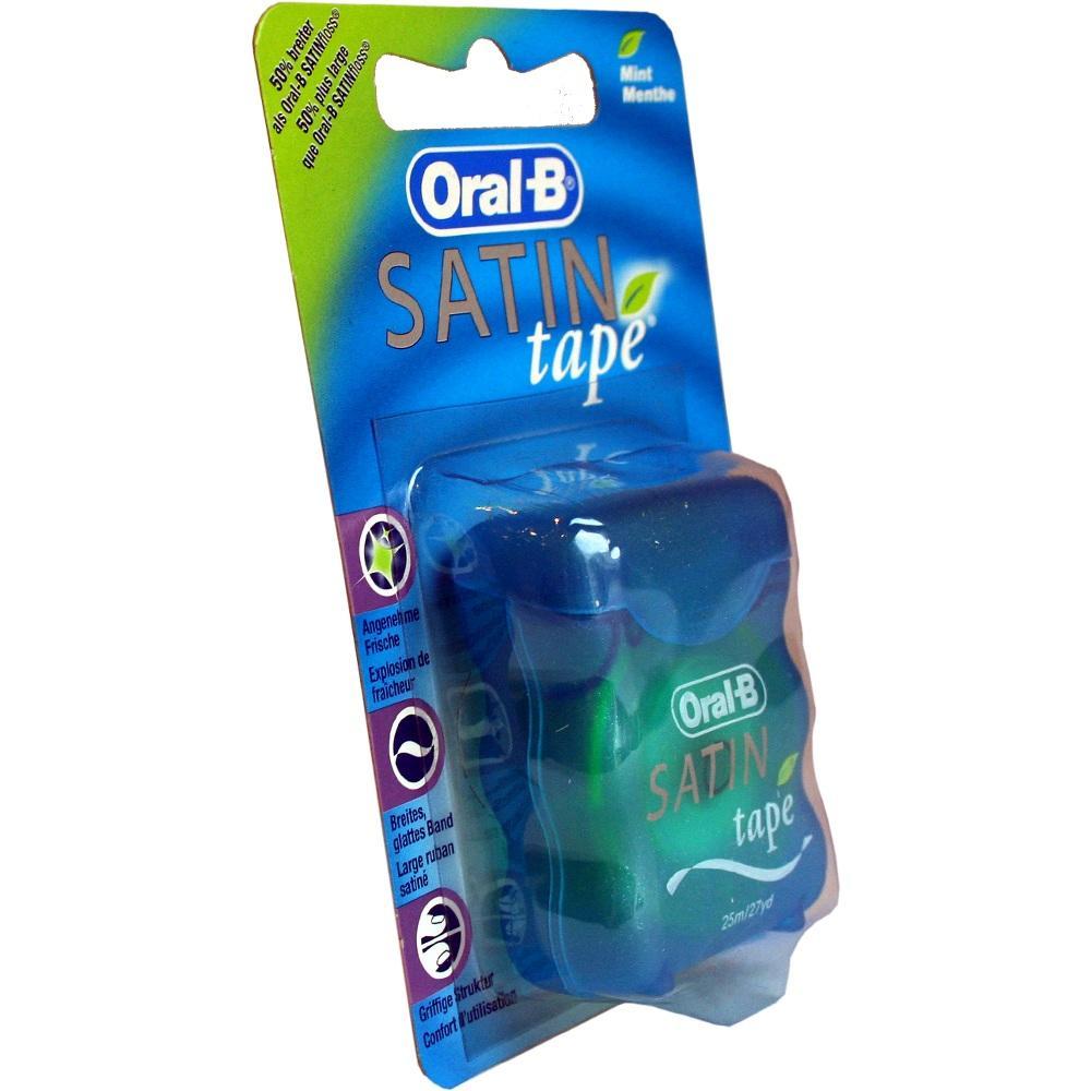 Eine Packung Zahnseide von Oral-B mit frischem Minzgeschmack.