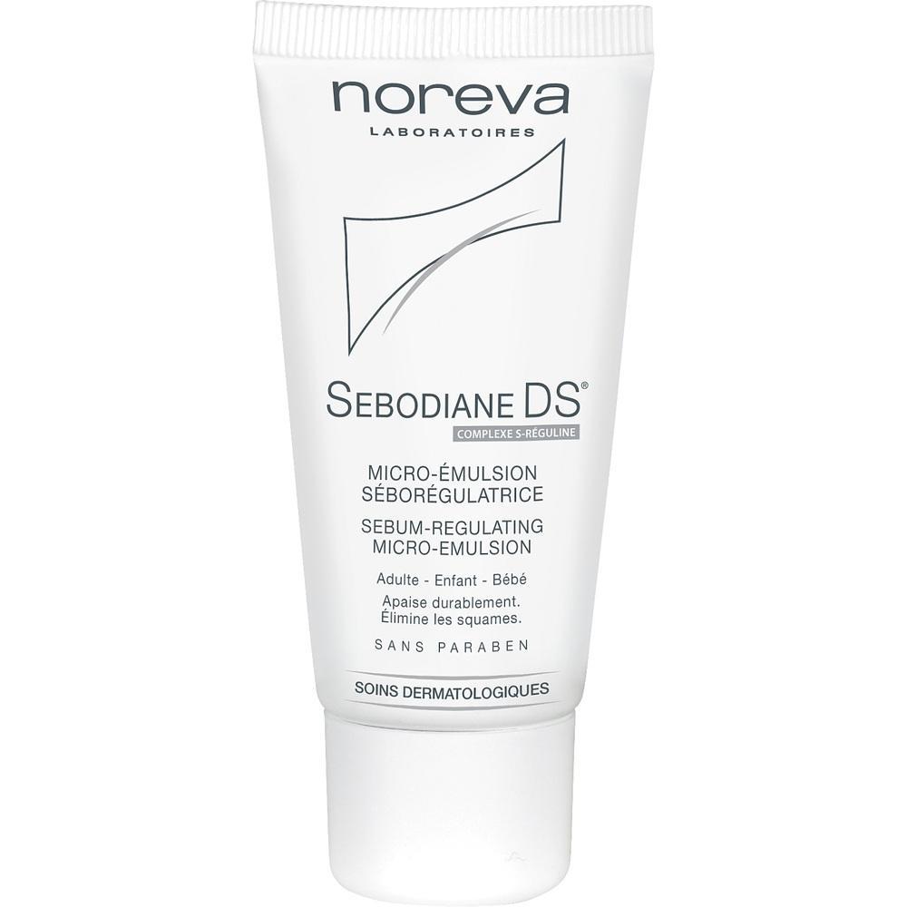 Wei&szlig;e Tube mit Hautpflege-Emulsion von Noreva f&uuml;r Erwachsene und Kinder.