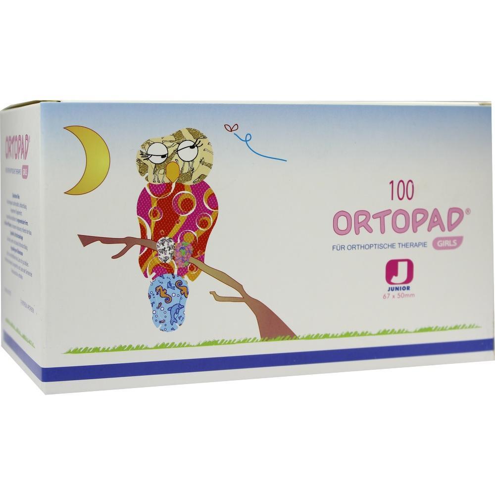Eine bunte Eule sitzt auf einem Ast vor einem Mond auf einer Box.