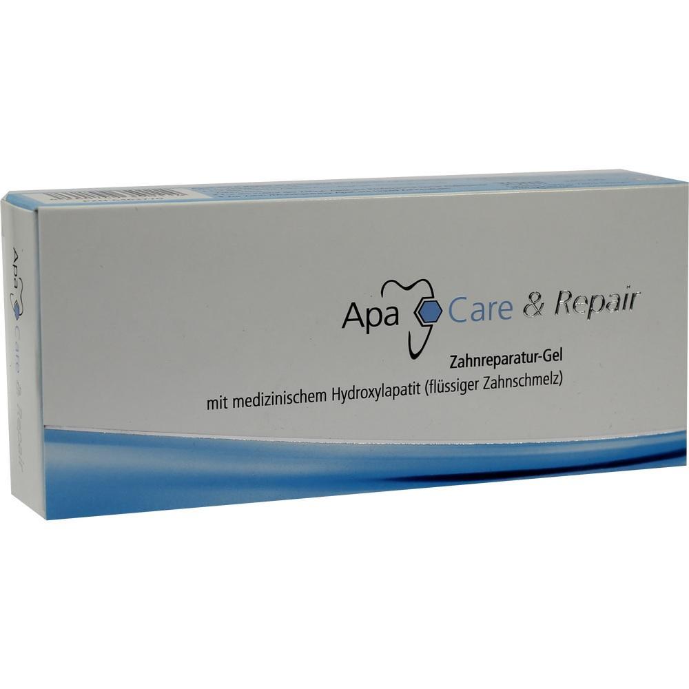 Eine Schachtel Zahnreparatur-Gel mit Hydroxylapatit auf der Vorderseite.
