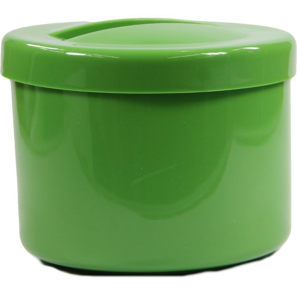 Gr&uuml;ner Plastikbeh&auml;lter mit Deckel.