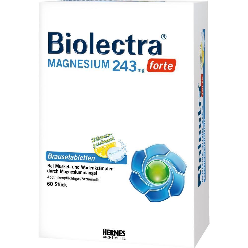 Wei&szlig;e Packung Brausetabletten mit Zitronengeschmack gegen Magnesiummangel.