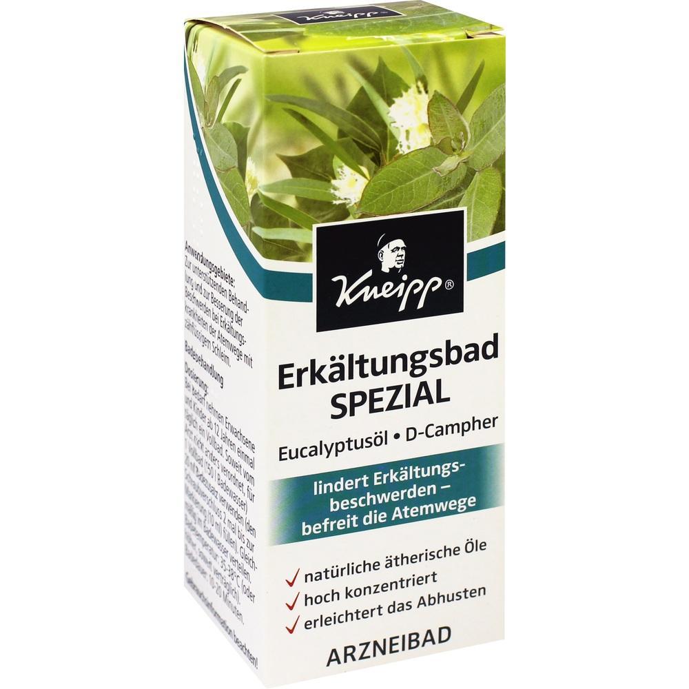 Verpackung von Kneipp Erk&auml;ltungsbad mit Eukalyptus&ouml;l und D-Campher.