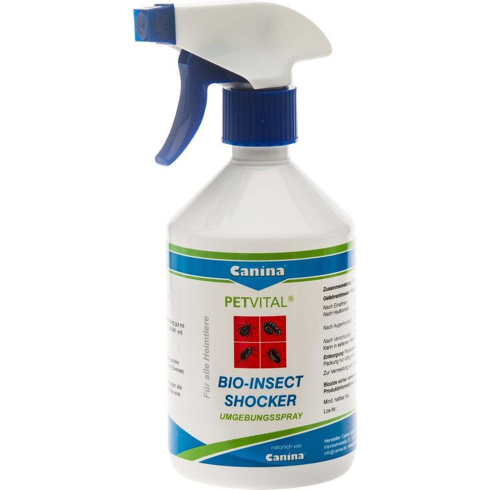Flasche mit Insektenspray f&uuml;r Haustiere, genannt "Bio-Insect Shocker".