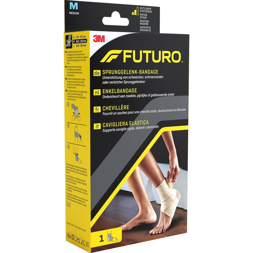Verpackung einer Sprunggelenk-Bandage von 3M für mittleren Halt am Fuß.