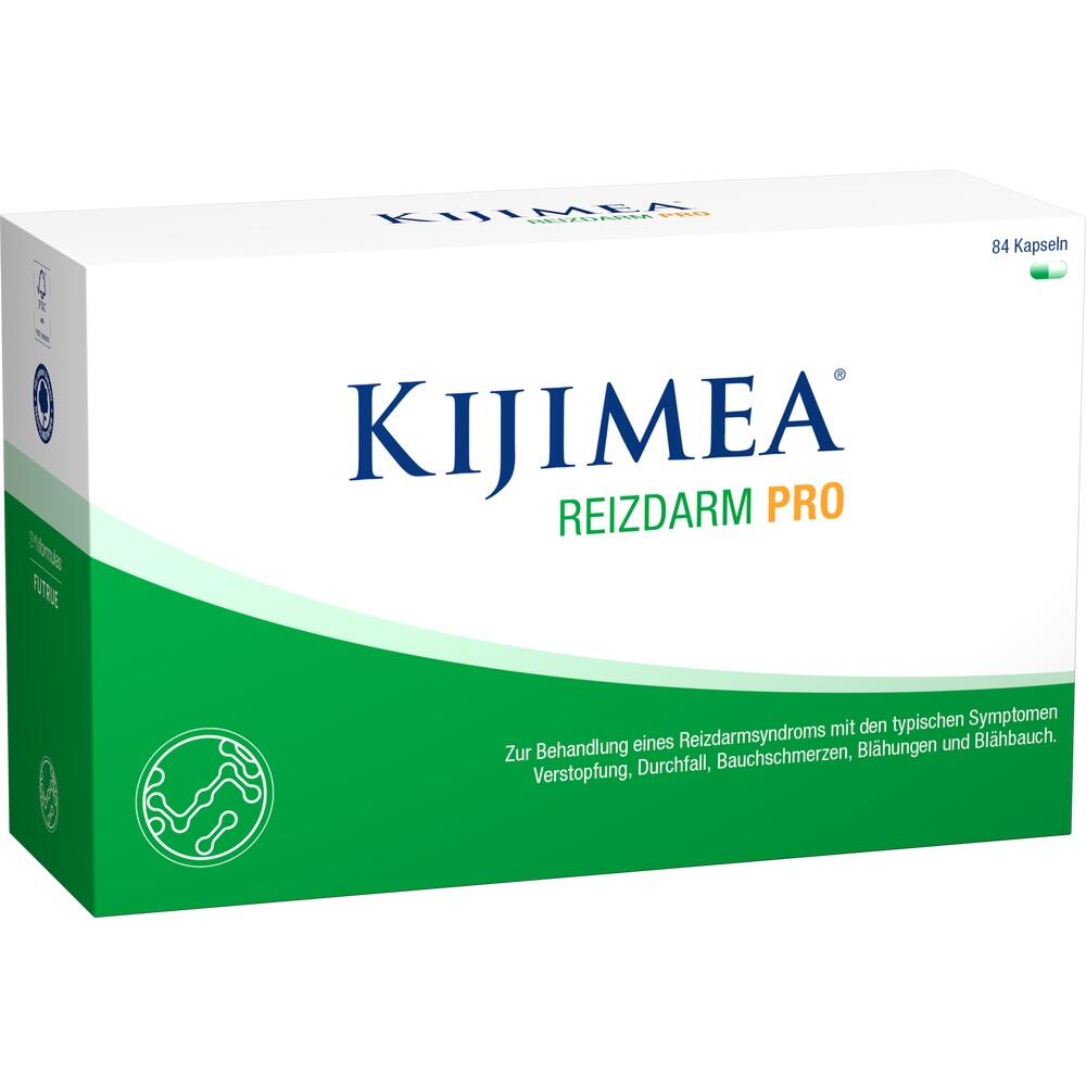 Eine grüne und weiße Packung des Produkts Kijimea Reizdarm Pro.
