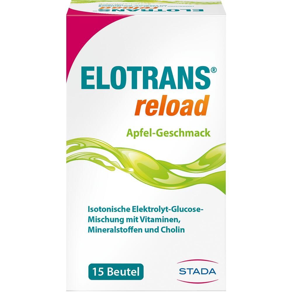 Packung mit 15 Beuteln eines Getr&auml;nkepulvers im Apfelgeschmack.